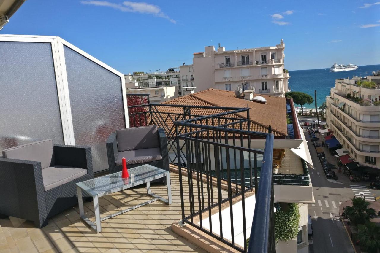 Nice Apartment Last Floor With Terrace And Clear View On The Sea Cannes Exterior foto